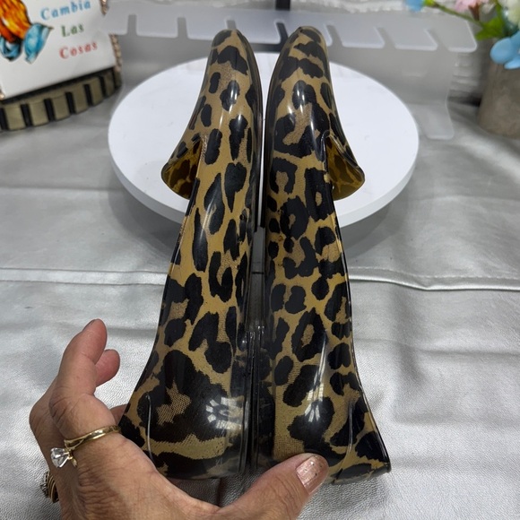 (C2) MELISSA Virtue - Leopard Print Jelly Loafers, Women's Size 6 - Picture 8 of 9